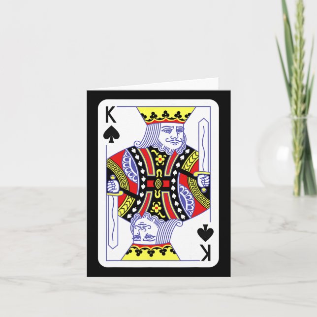 König der Spaden Halloween-Kostüme Cas spielen Karte (Vorderseite)
