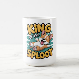 König der Sploot Lustige Hunde-Liegepose Geschenk Kaffeetasse