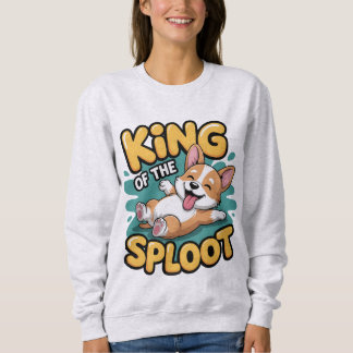 König der Sploot Lustige Hunde-Liegepose Geschenk Sweatshirt
