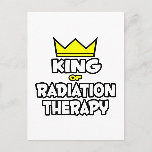 König der Strahlentherapie Postkarte (Vorderseite)