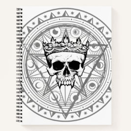 König der Toten: Dark Royal Vampire Sigil White Notizbuch