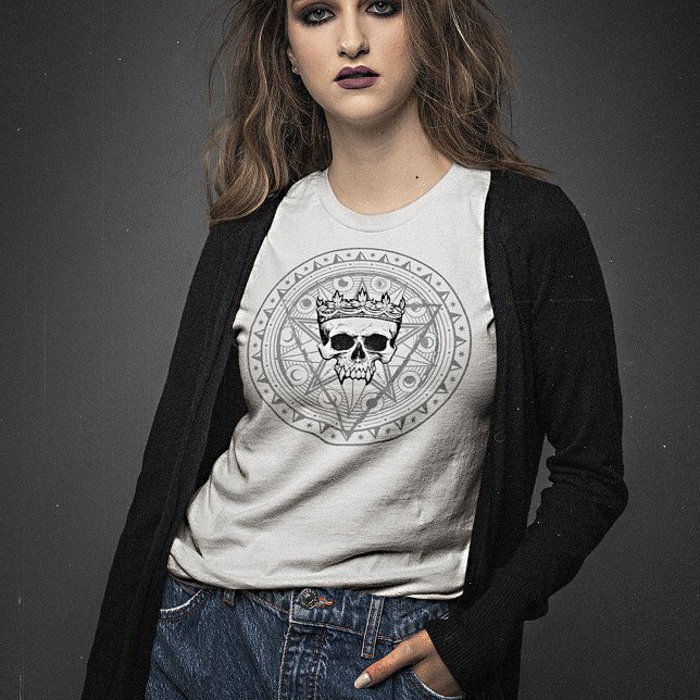 König der Toten: Dark Royal Vampire Sigil White T-Shirt (Von Creator hochgeladen)