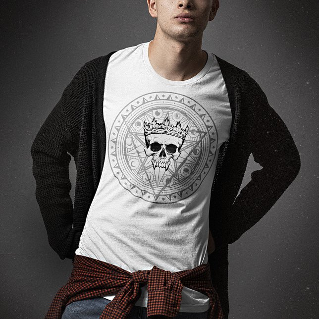 König der Toten: Dark Royal Vampire Sigil White T-Shirt (Von Creator hochgeladen)