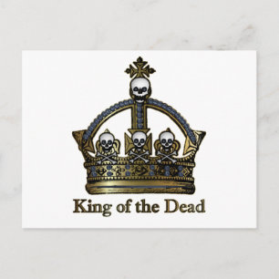 König der Toten Schädelkrone Postkarte