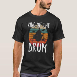 König der Trommel Retro Vintage für Schlagzeuger & T-Shirt