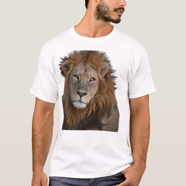 KÖNIG DER WILD | Bold Lion Graphic T - Shirt (Vorderseite)