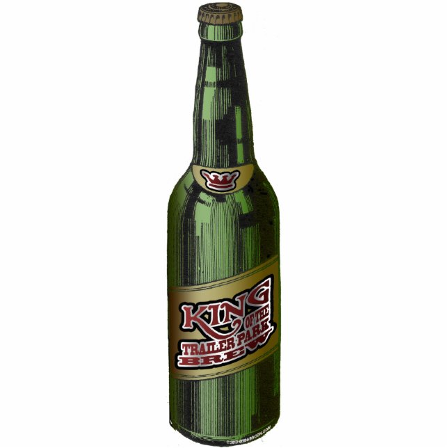 König der Wohnwagensiedlung-Gebräu-Verzierung Fotoskulptur Ornament (Vorne)