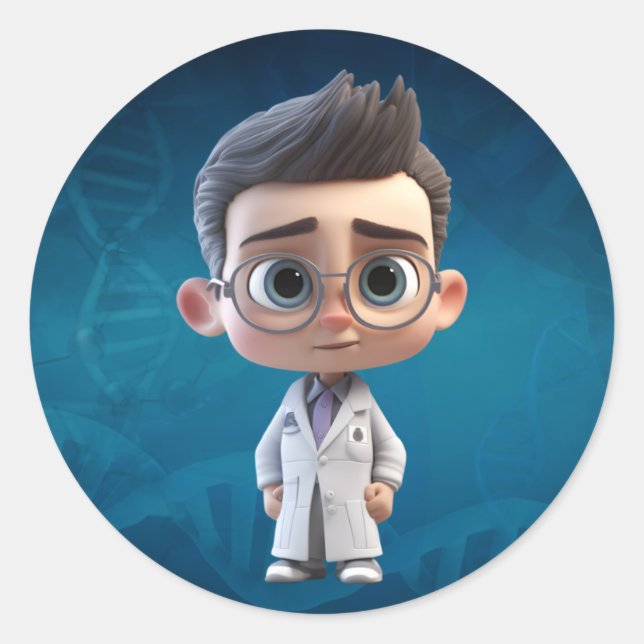 König der YouTube Runder Aufkleber (Vorderseite)