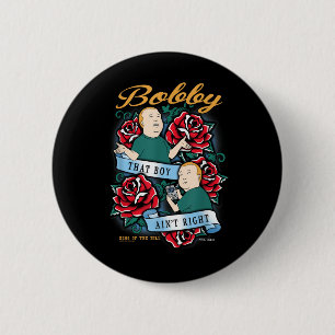 König des Berges Bobby, der Junge in der rechten T Button