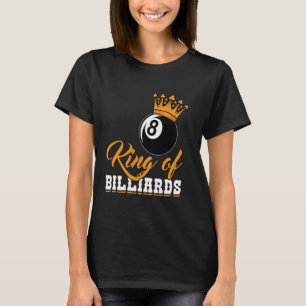 König des Billards Eight Ball Crown T-Shirt