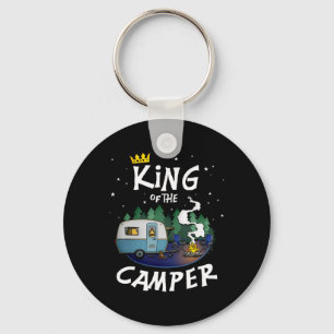 König des Camper Camping-Reise-Geschenk für Männer Schlüsselanhänger