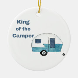 König des Campers auf einem Keramik Ornament