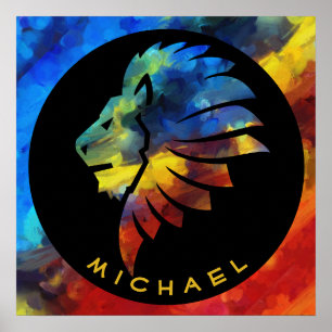 König des Dschungellililionenbodens Poster