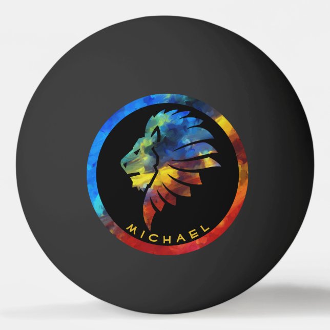 König des Dschungellililionenbodens Tischtennisball (Vorderseite)