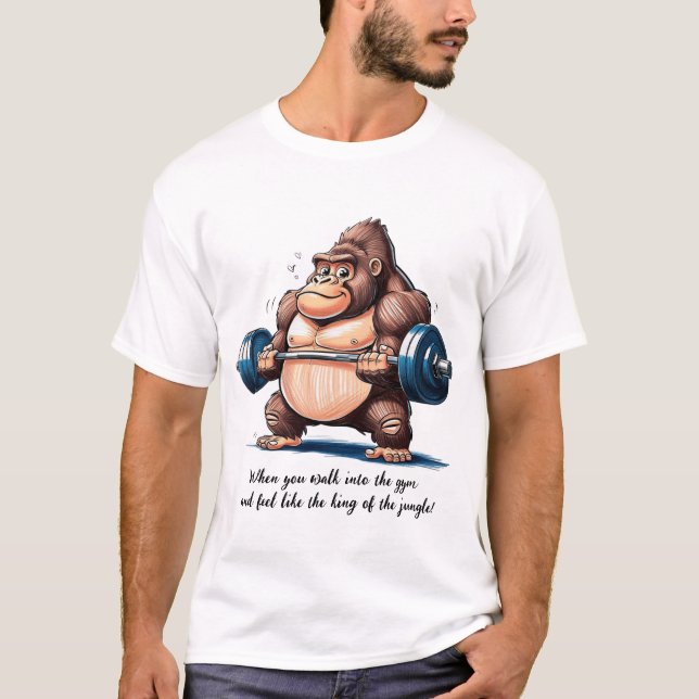 König des Dschungels am Gym T-Shirt (Vorderseite)