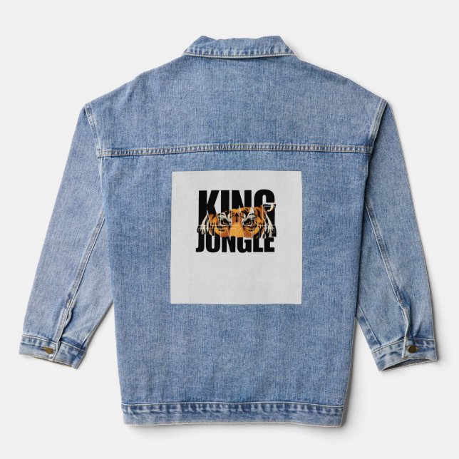 König des Dschungels Jeansjacke (Rückseite)