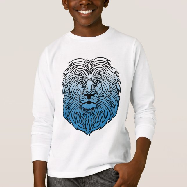 König des Dschungels, T - Shirt des Blauen Löwen (Vorderseite)
