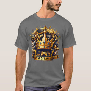 König des Gaming Royal Throne Crown Design T-Shirt