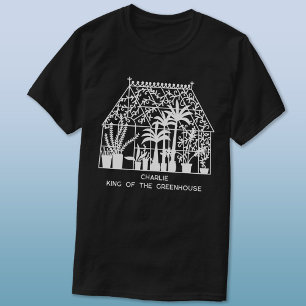 König des Gewächshauses Personalisiertes Gärtnern T-Shirt