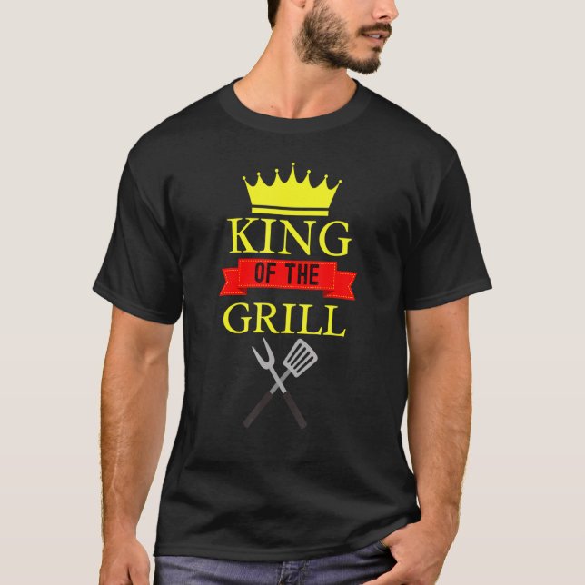 König des Grillkönigs T-Shirt (Vorderseite)