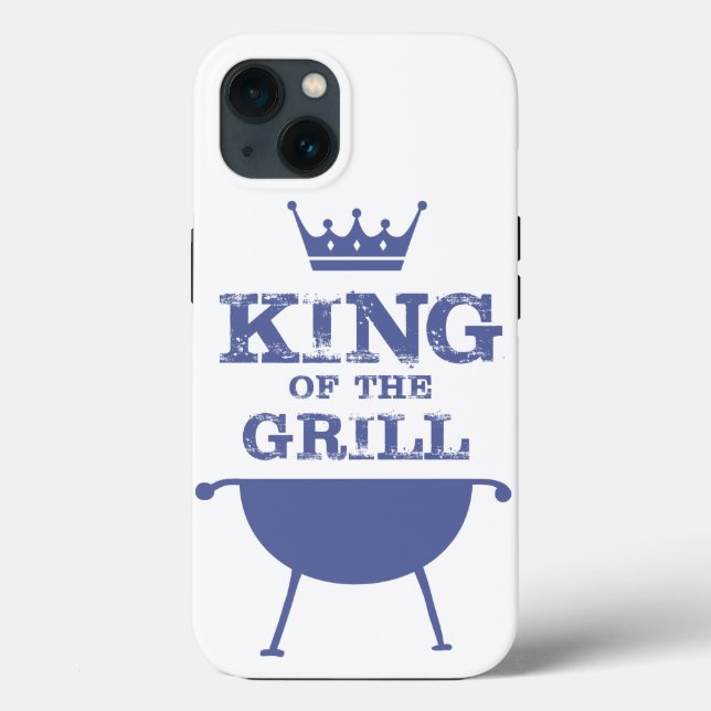 König des Grills, blau Case-Mate iPhone Hülle (Rückseite)