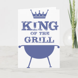 König des Grills, blau Karte