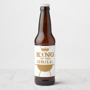 König des Grills, Gold Bierflaschenetikett