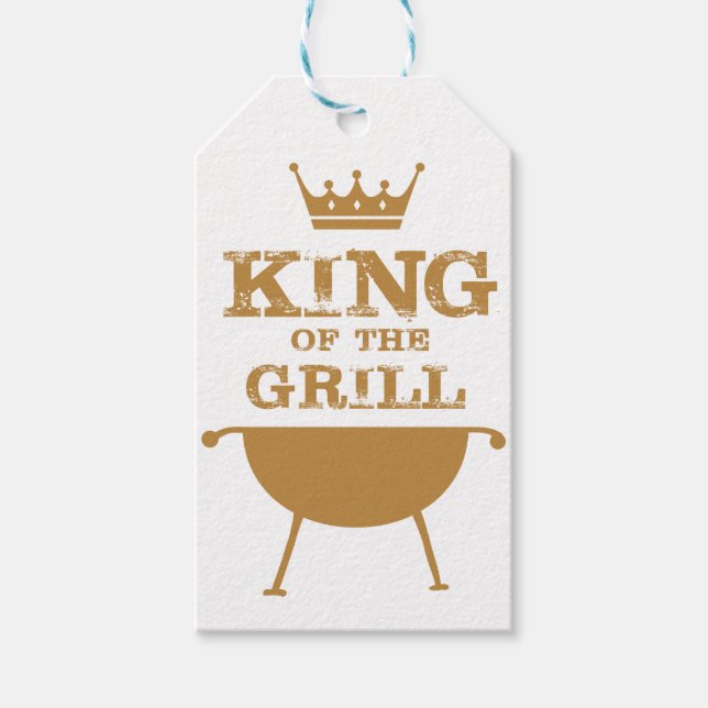 König des Grills, Gold Geschenkanhänger (Vorderseite)