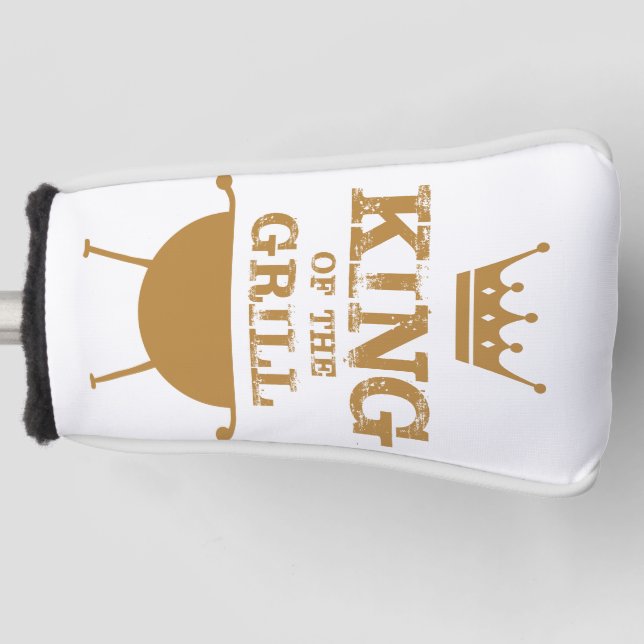 König des Grills, Gold Golf Headcover (Vorderseite)