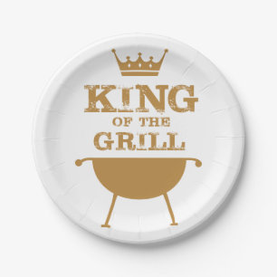 König des Grills, Gold Pappteller