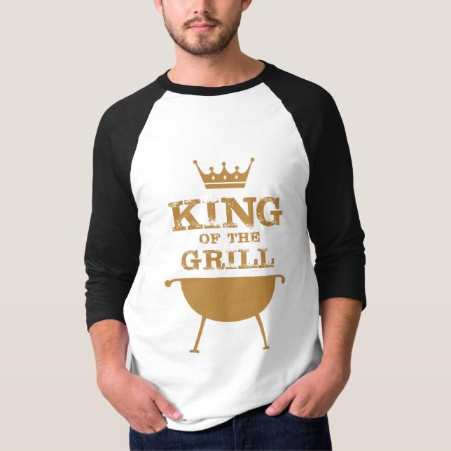 König des Grills, Gold T-Shirt (Vorderseite)