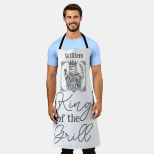 König des Grills Lustige BBQ-Schürze für Papa Schürze