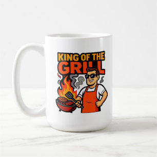 König des Grills Lustiger Vatertag BBQ-Meister Kaffeetasse