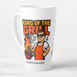 König des Grills Lustiger Vatertag BBQ-Meister Milchtasse