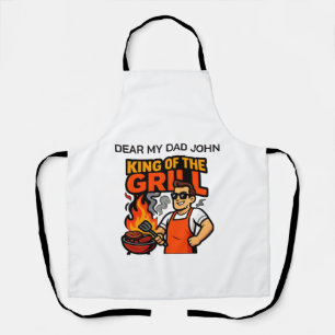 König des Grills Lustiger Vatertag BBQ-Meister Schürze