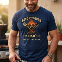 König des Grills Personalisierter Vatertag BBQ