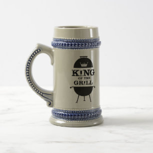 König Des Grills, Schwarz Weiße Krone Bierglas