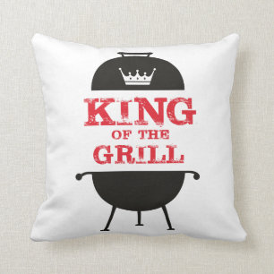 König Des Grills, Schwarz Weiße Krone Rot Kissen