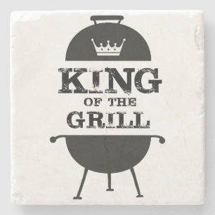 König Des Grills, Schwarz Weiße Krone Steinuntersetzer