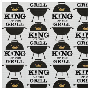 König des Grills, schwarze Goldkrone Stoff
