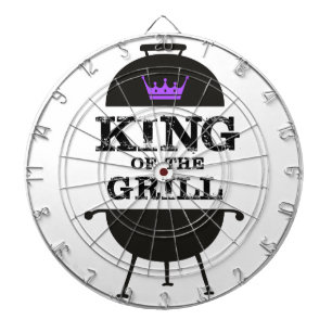 König Des Grills, Schwarze Violette Krone Dartscheibe