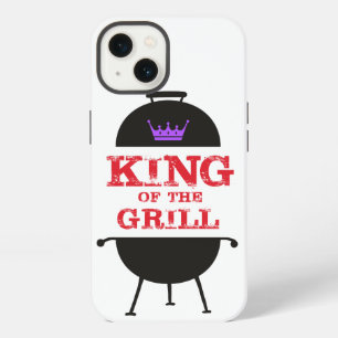 König des Grills, schwarze violette Krone rot iPhone 13 Hülle