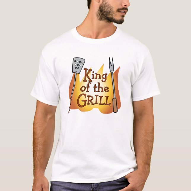 König des Grills T-Shirt (Vorderseite)