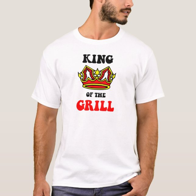 König des Grills T-Shirt (Vorderseite)