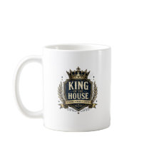 König des Hauses Lustiger königlicher Papa Kaffeeb