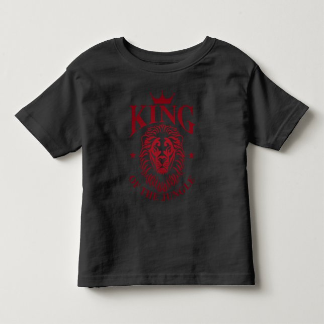 König des Jungle-Kleinkind-T - Shirt (Vorderseite)