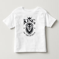 König des Jungle-Kleinkind-T - Shirt