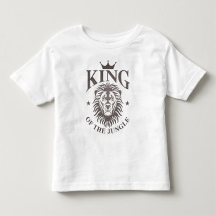 König des Jungle-Kleinkind-T - Shirt