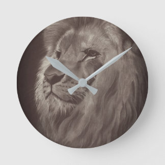 KÖNIG DES JUNGLE RUNDE WANDUHR