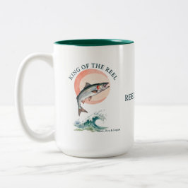 König des Lachsfischens Zwei-Ton-Becher  Zweifarbige Tasse
